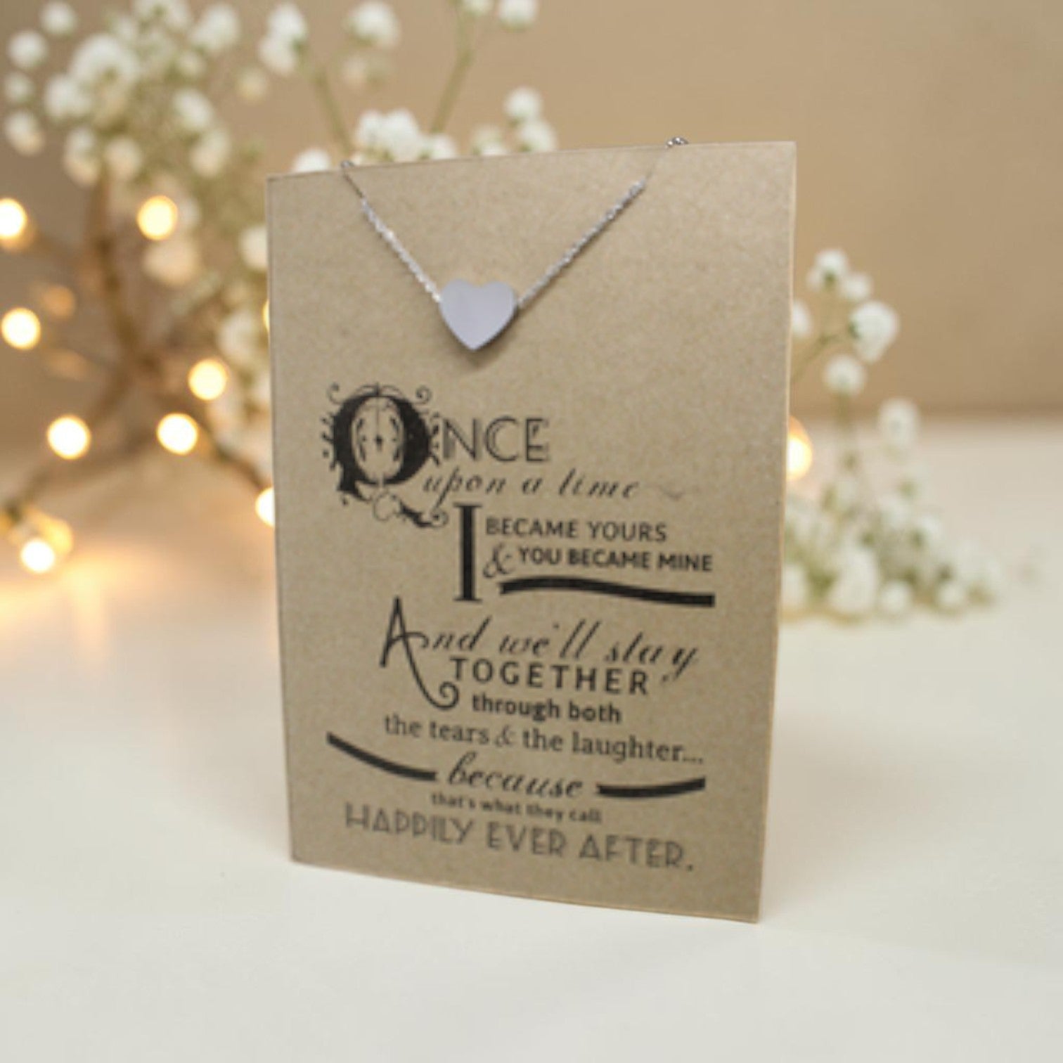 Heart Pendant & Chain - Card 204