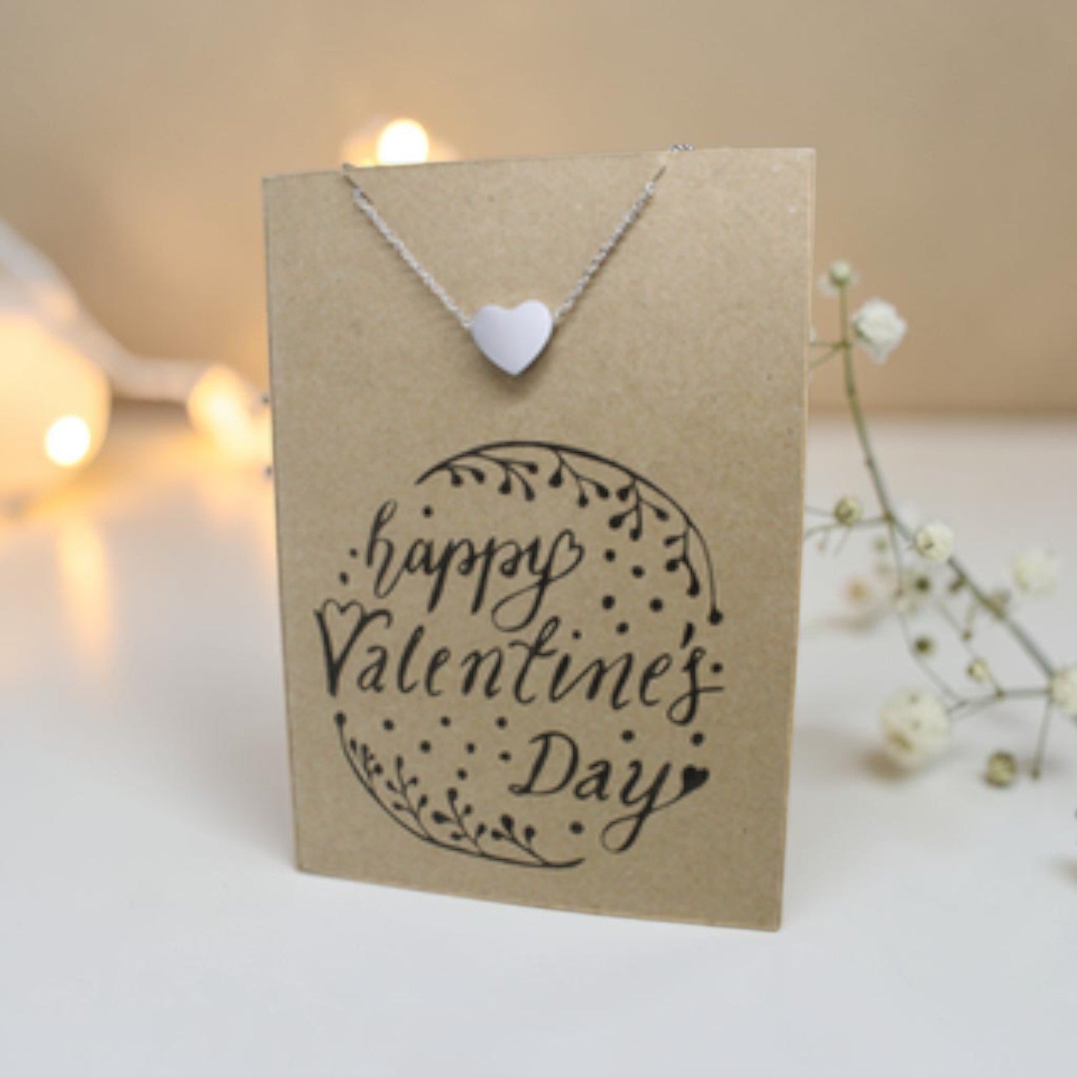 Heart Pendant & Chain - Card 210