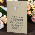 Heart Pendant & Chain - Card 238