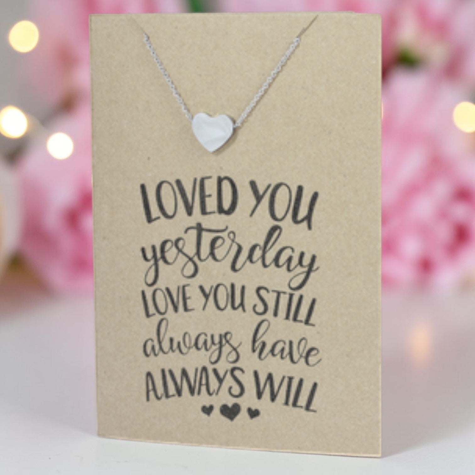 Heart Pendant & Chain - Card 239