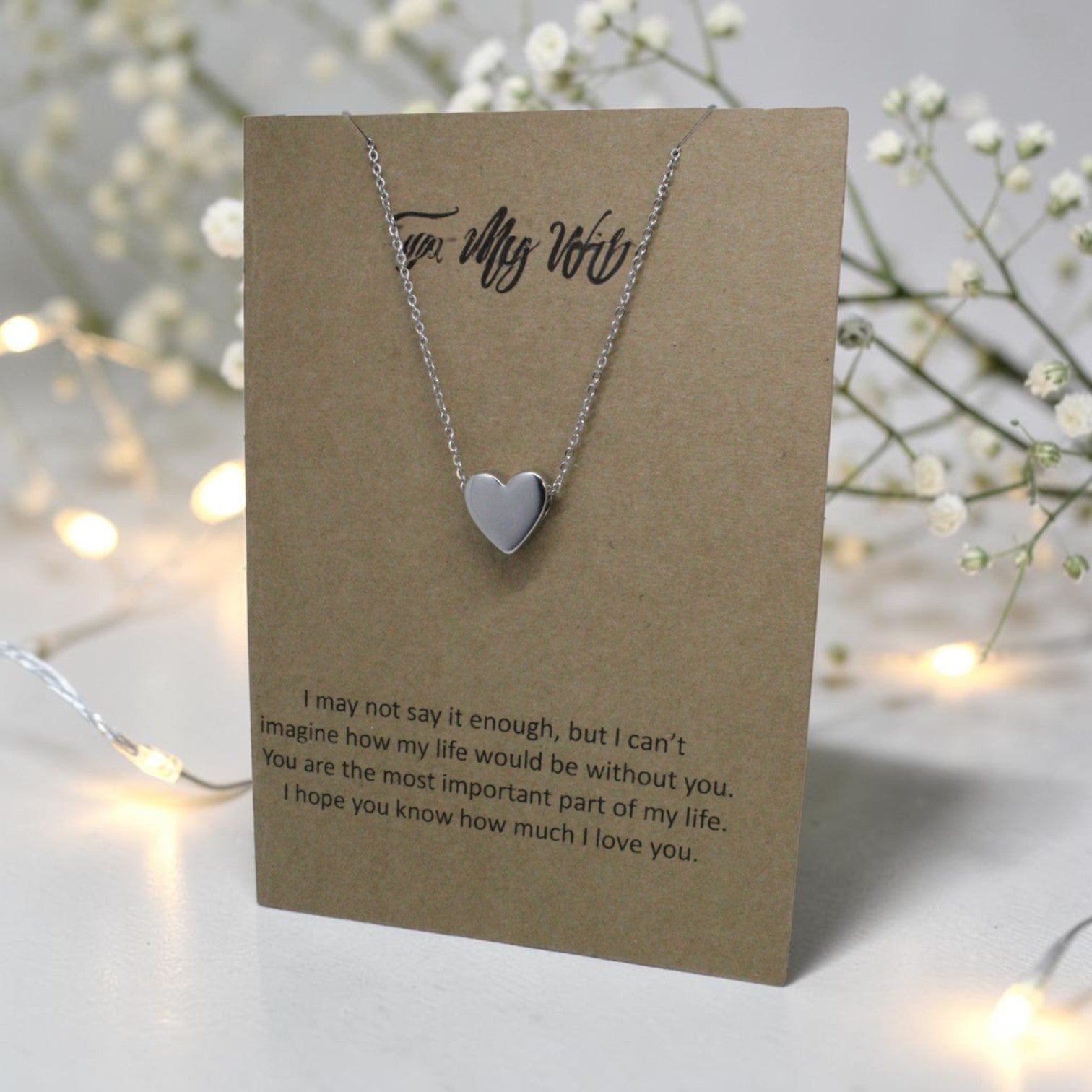 Heart Pendant & Chain - Card 30