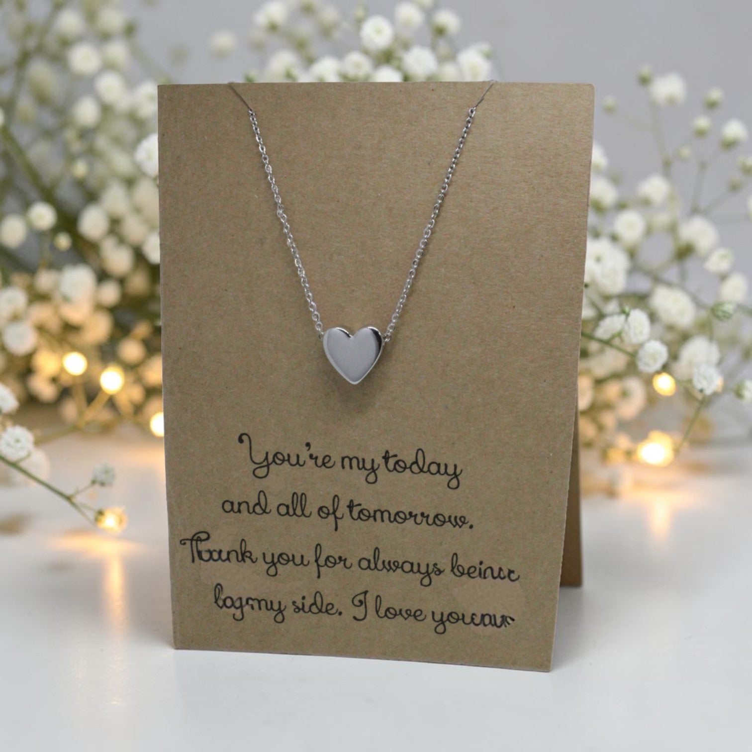 Heart Pendant & Chain - Card 43