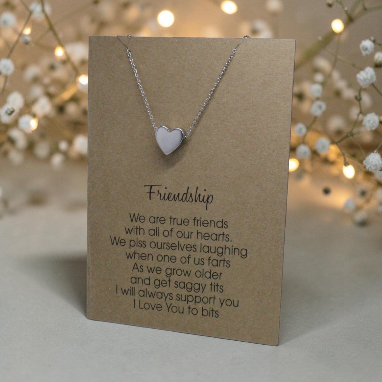 Heart Pendant & Chain - Card 49
