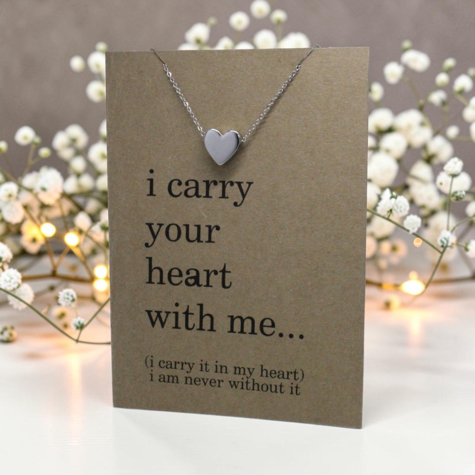 Heart Pendant & Chain - Card 54