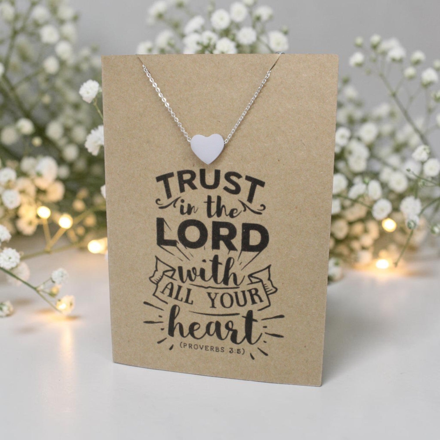 Heart Pendant & Chain - Card 78