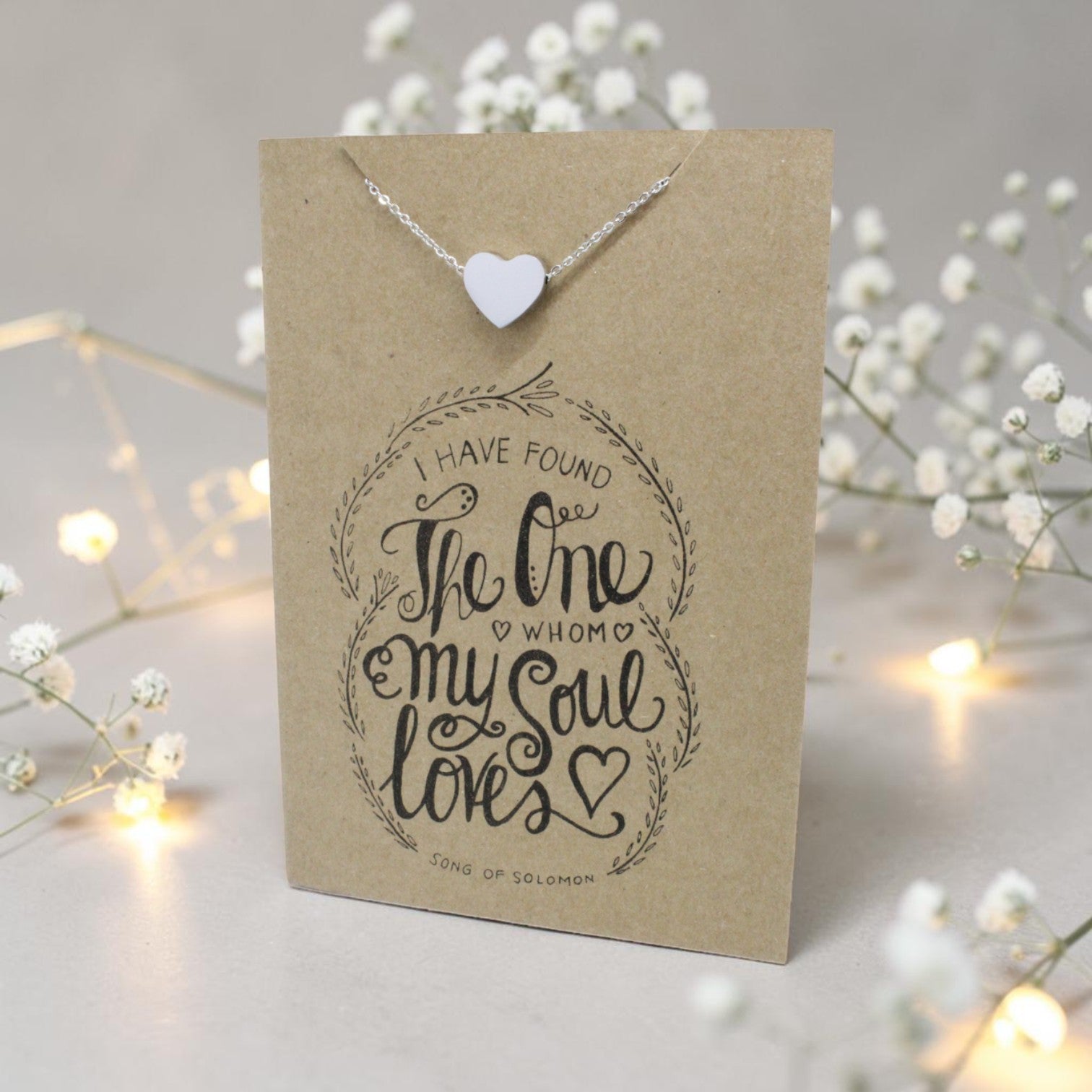 Heart Pendant & Chain - Card 97