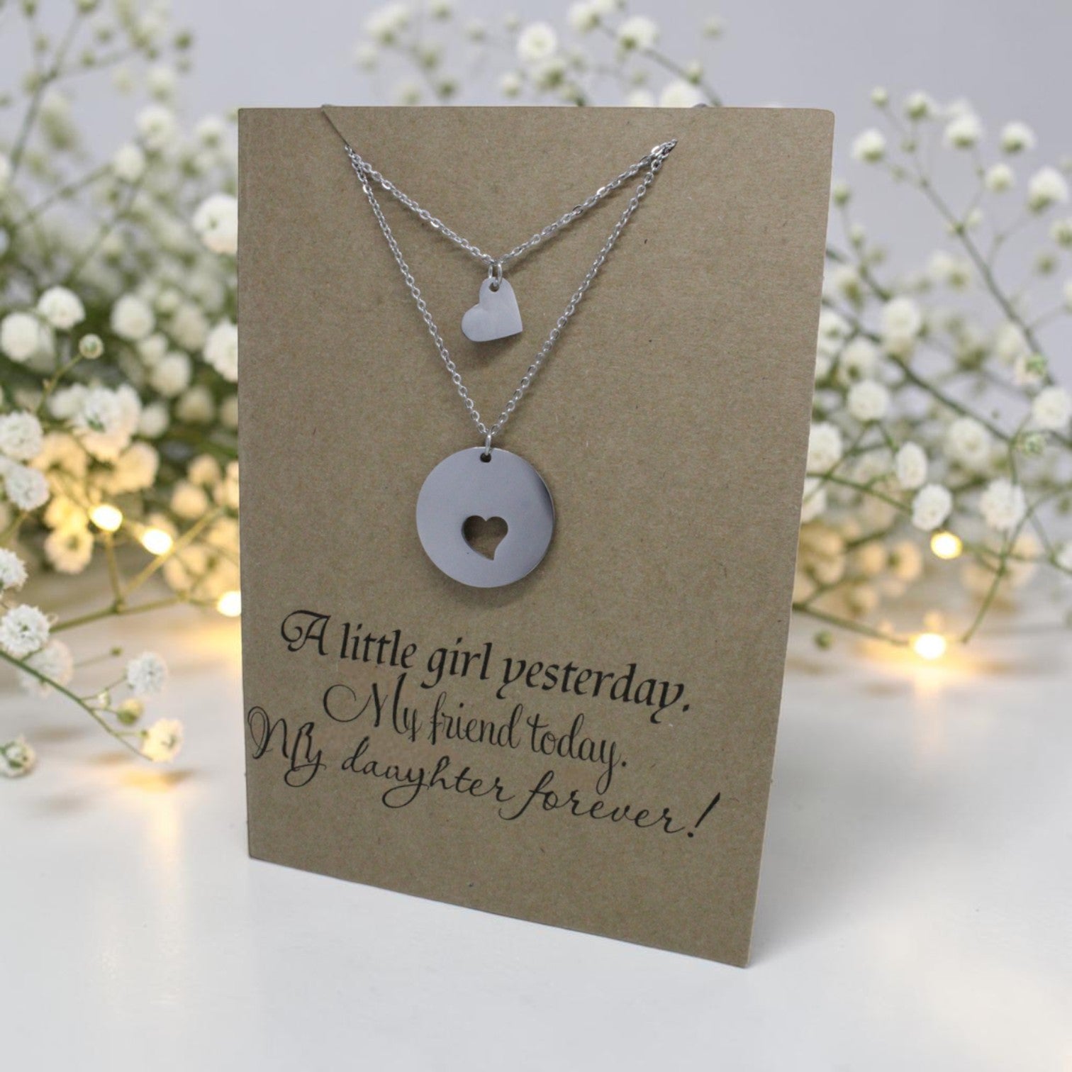 Heart Pendant & Chain (x2) - Card 21
