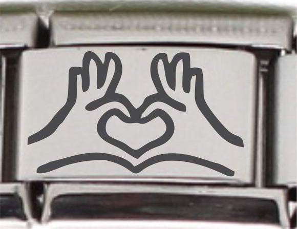 Stylysh Charms 'Family I Love My' Laser Engraved 9mm Italian Charm | Stainless Steel