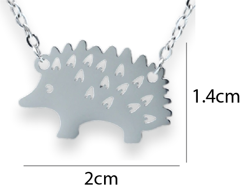Hedgehog Pendant & Chain - Card 529