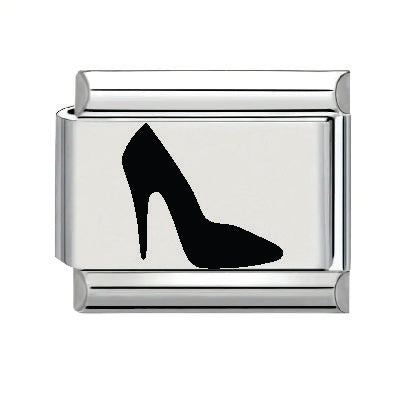 9mm Laser Italian Charm - High Heel