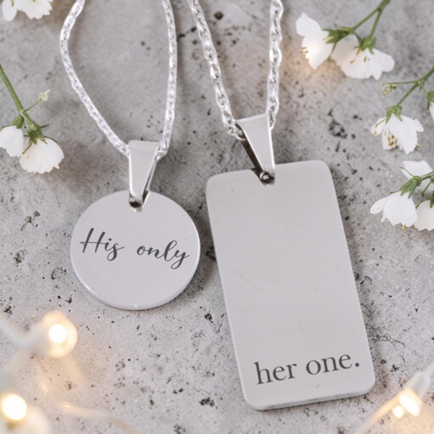His and Hers Pendants and Chains