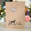 Horse Heart Pendant & Chain - Card 317