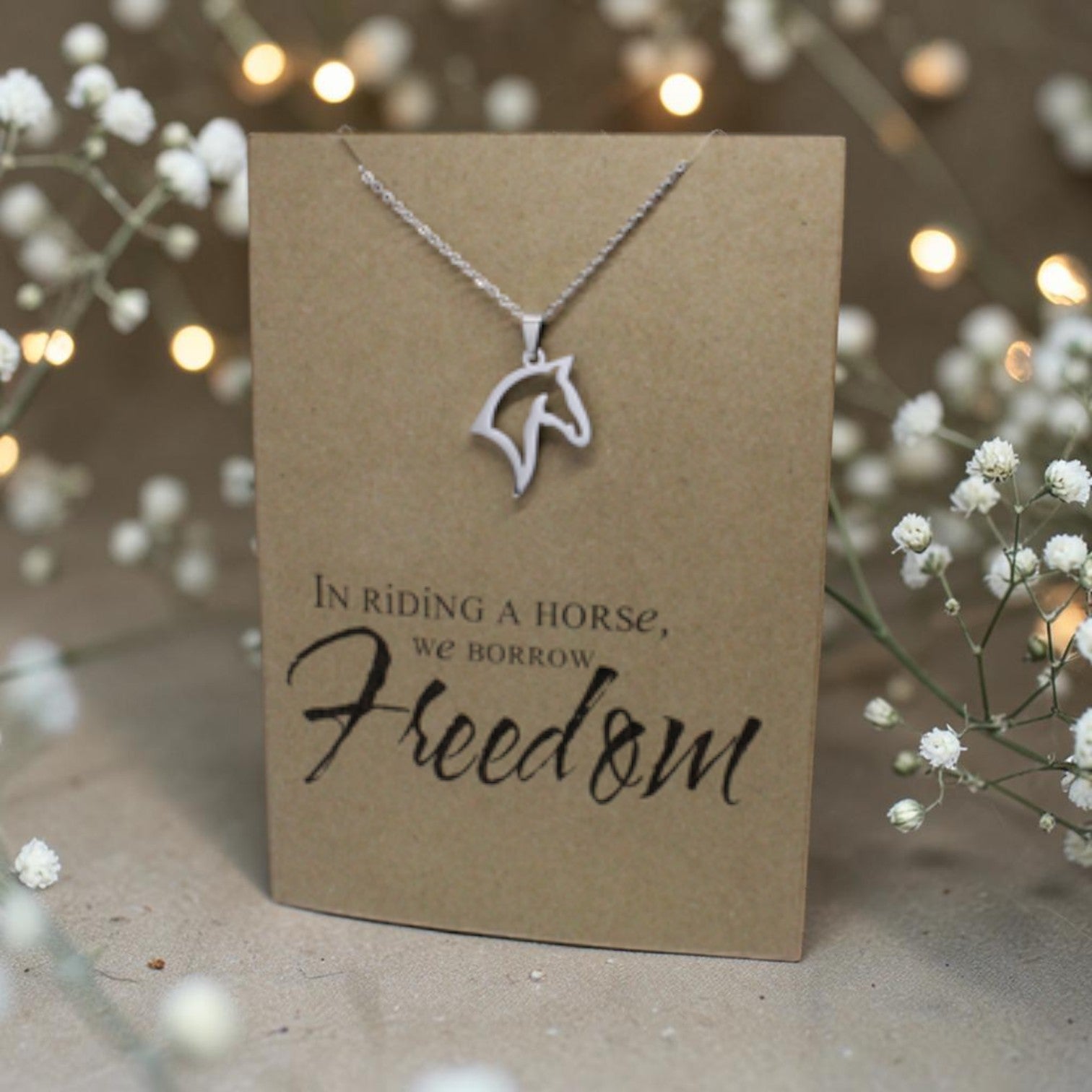 Horse Pendant & Chain - Card 141