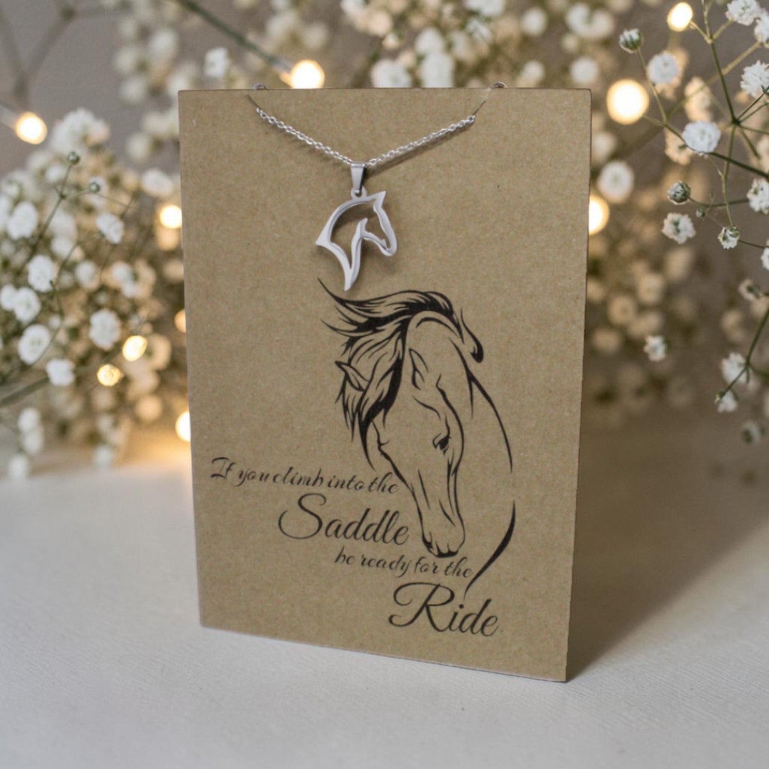 Horse Pendant & Chain - Card 148