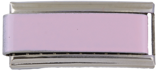 9mm Pink Superlink Engraved Italian Charm Bracelet