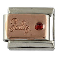 9mm Rose Gold Month Charm - July