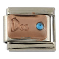 9mm Rose Gold Month Charm - December