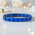 9mm Blue Plated Italian Charm Starter Bracelet