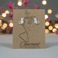 Stainless Steel Cat Stud Earrings