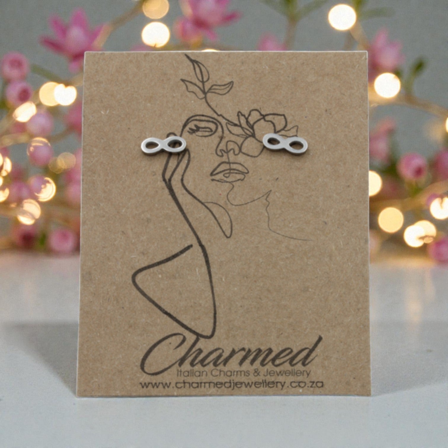 Stainless Steel Infinity Stud Earrings