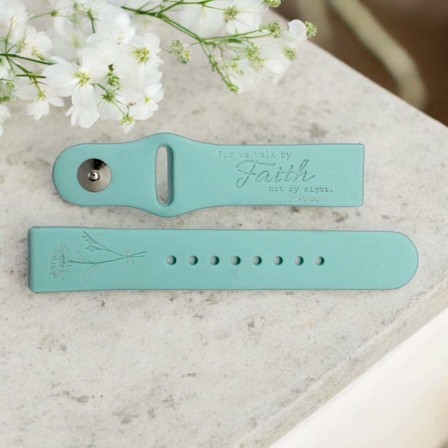 WALK BY FAITH Personalized Watch Band