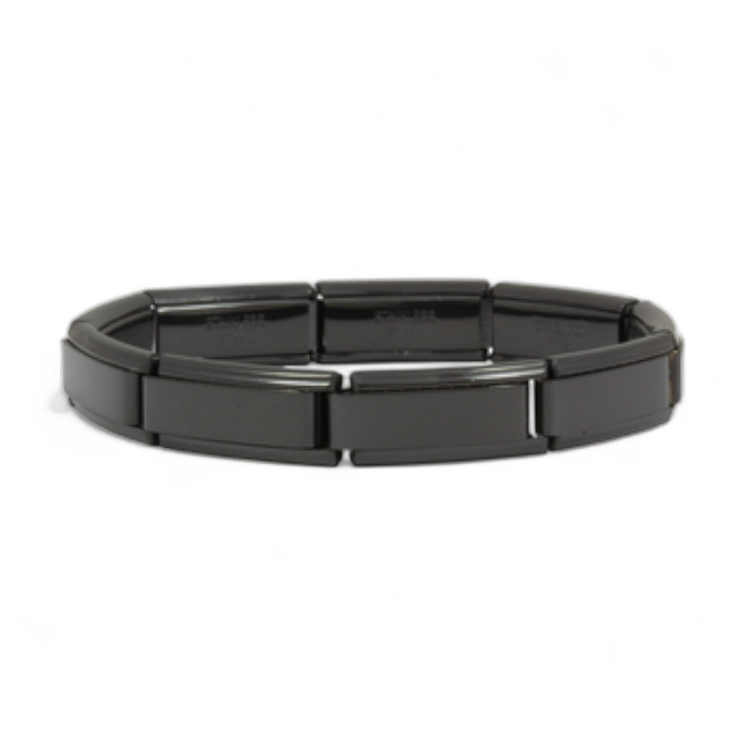 9mm Superlink Italian Charm Bracelet - Black