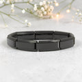 9mm Superlink Italian Charm Bracelet - Black