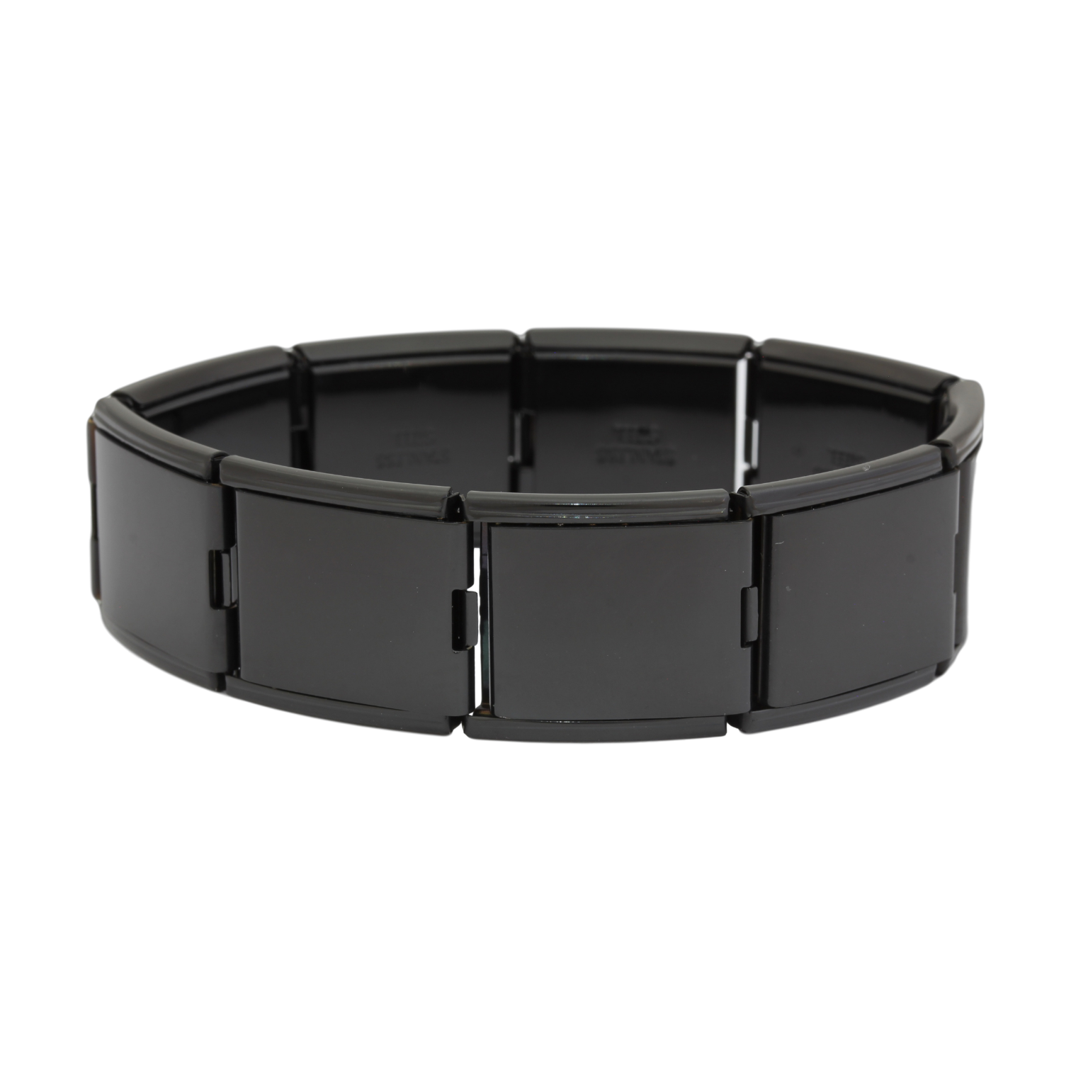 Black Megalink Italian Charm Bracelet