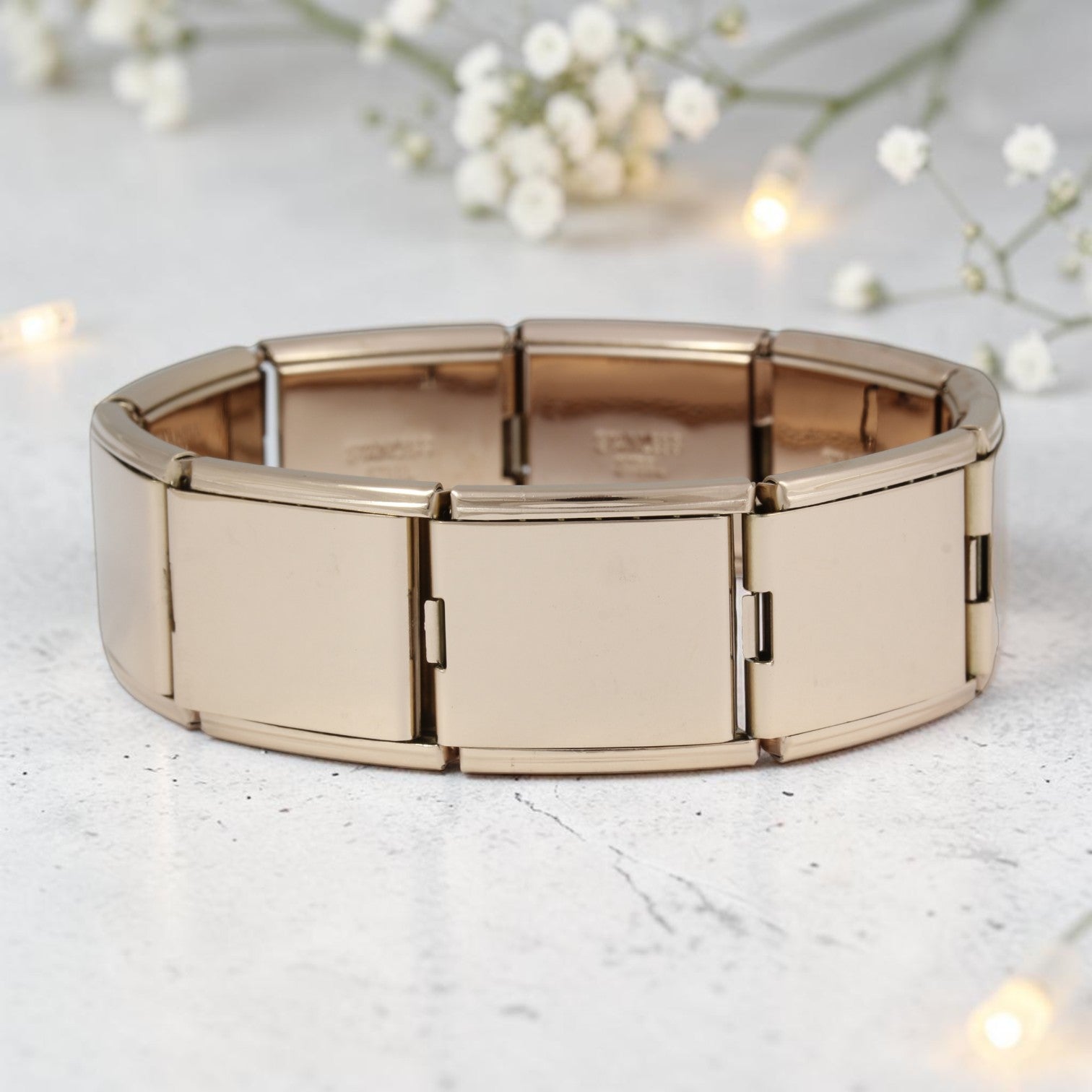 Rose Gold Megalink Italian Charm Bracelet