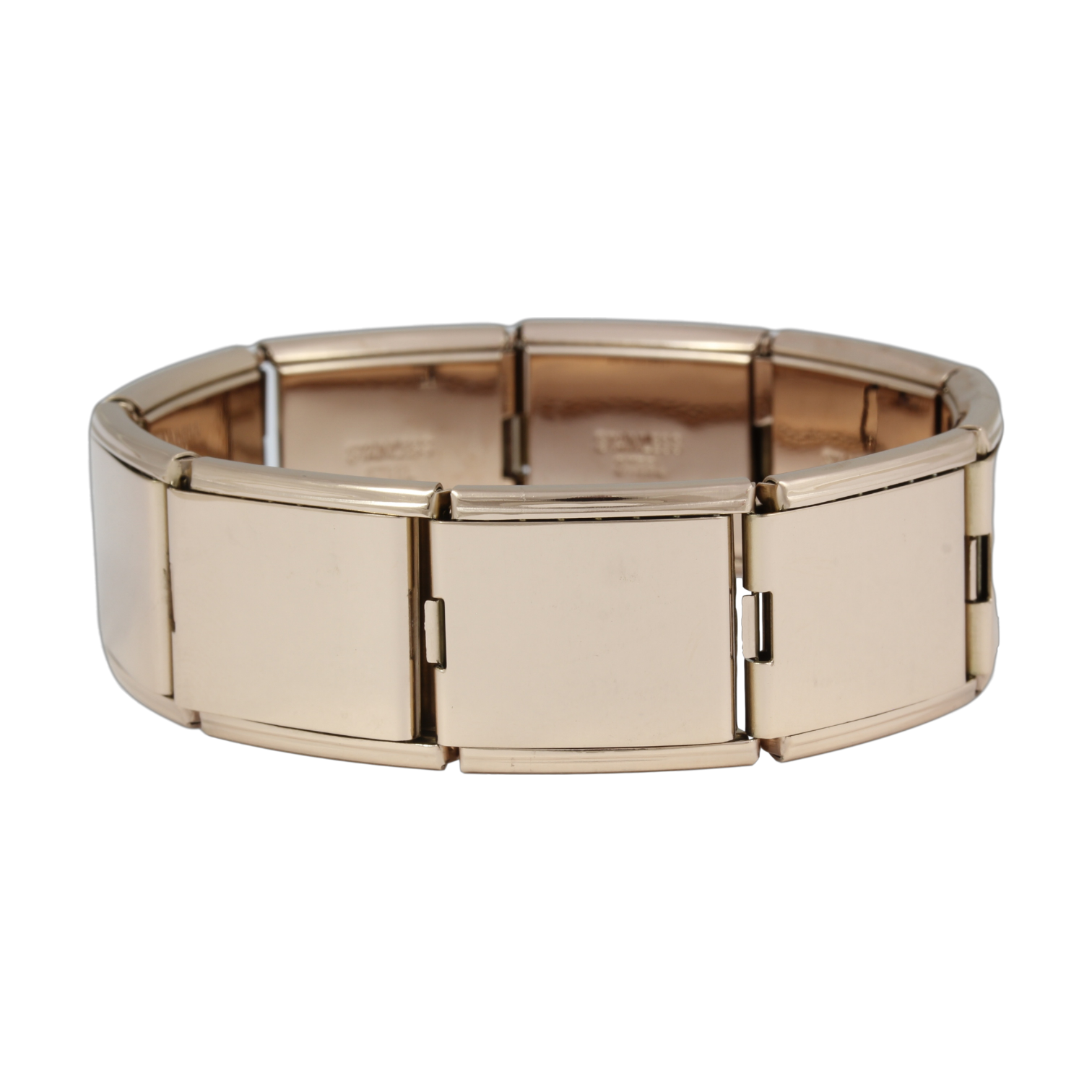 Rose Gold Megalink Italian Charm Bracelet