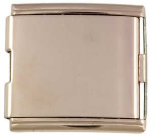 Rose Gold Megalink Engraved Italian Charm, joins 2x 9mm bracelets