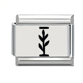 9mm Laser Italian Charm - Letter I