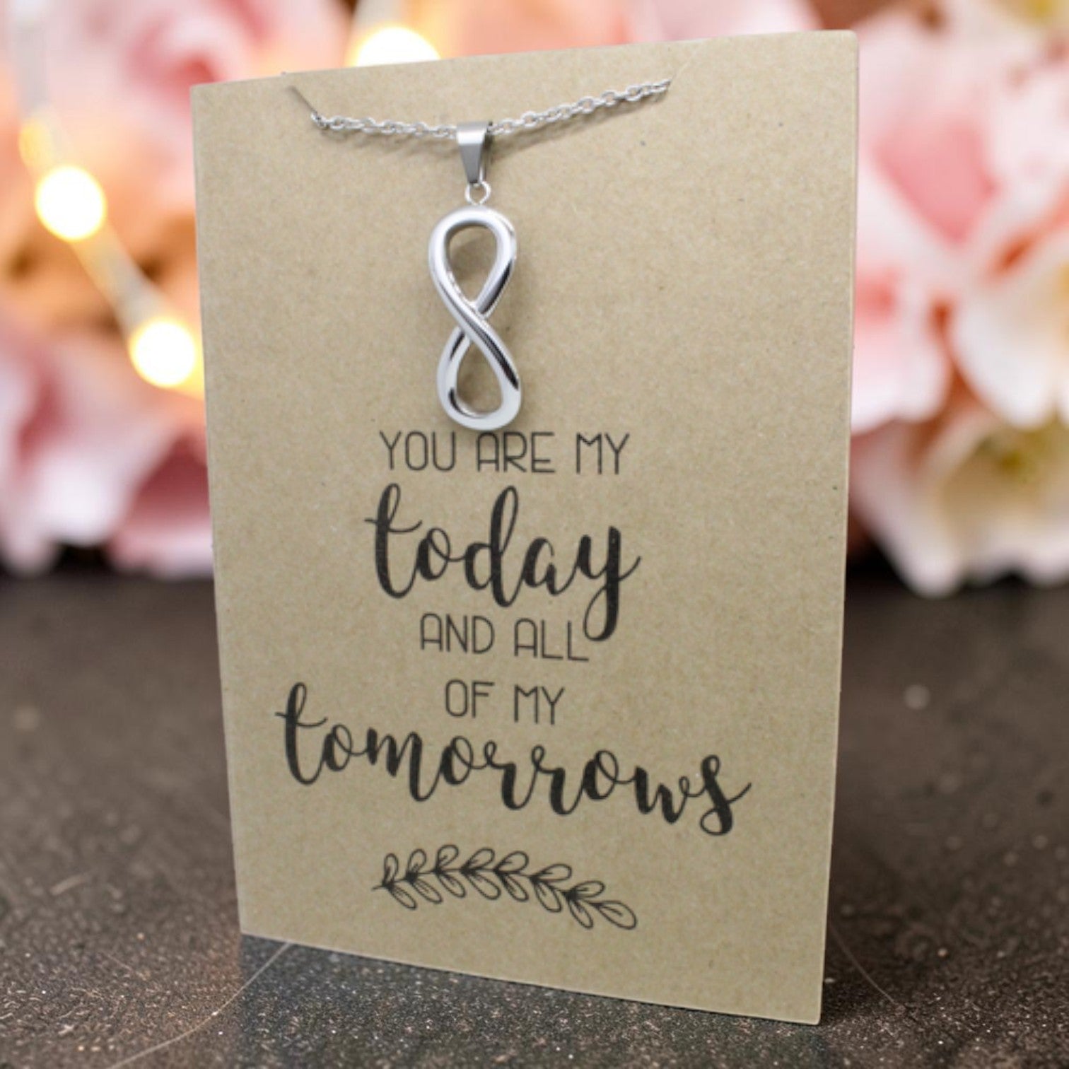 Infinity Pendant & Chain - Card 206