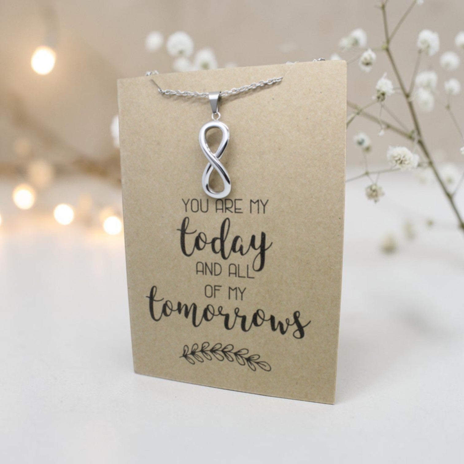 Infinity Pendant & Chain - Card 206
