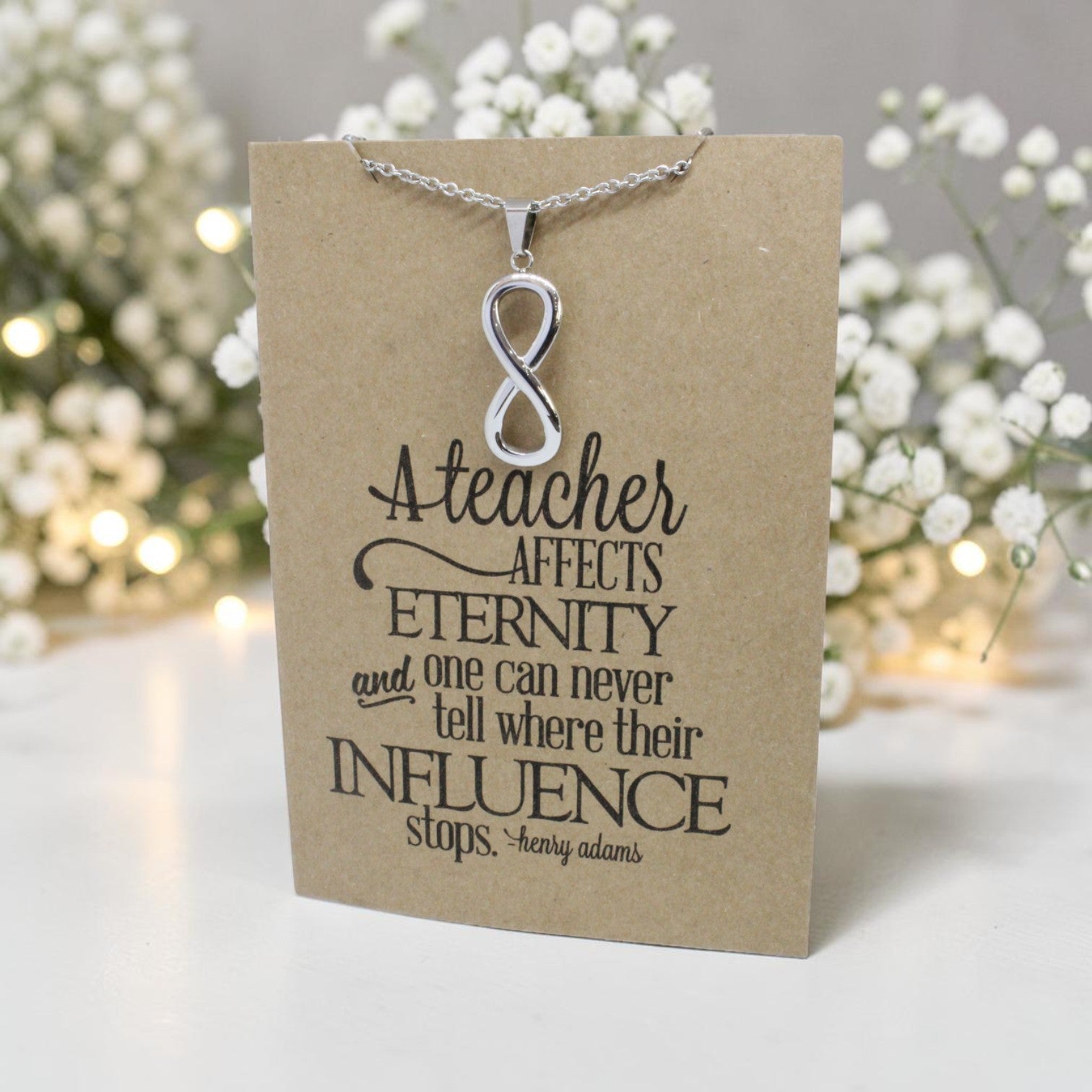 Infinity Pendant & Chain - Card 96