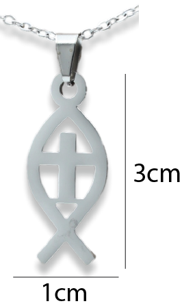 Christian Fish Pendant & Chain - Card 509