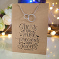 Joined RIngs Pendant & Chain - Card 342