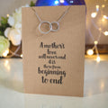 Joined RIngs Pendant & Chain - Card 345