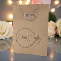Joined RIngs Pendant & Chain - Card 348