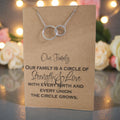 Joined Rings Pendant & Chain - Card 349