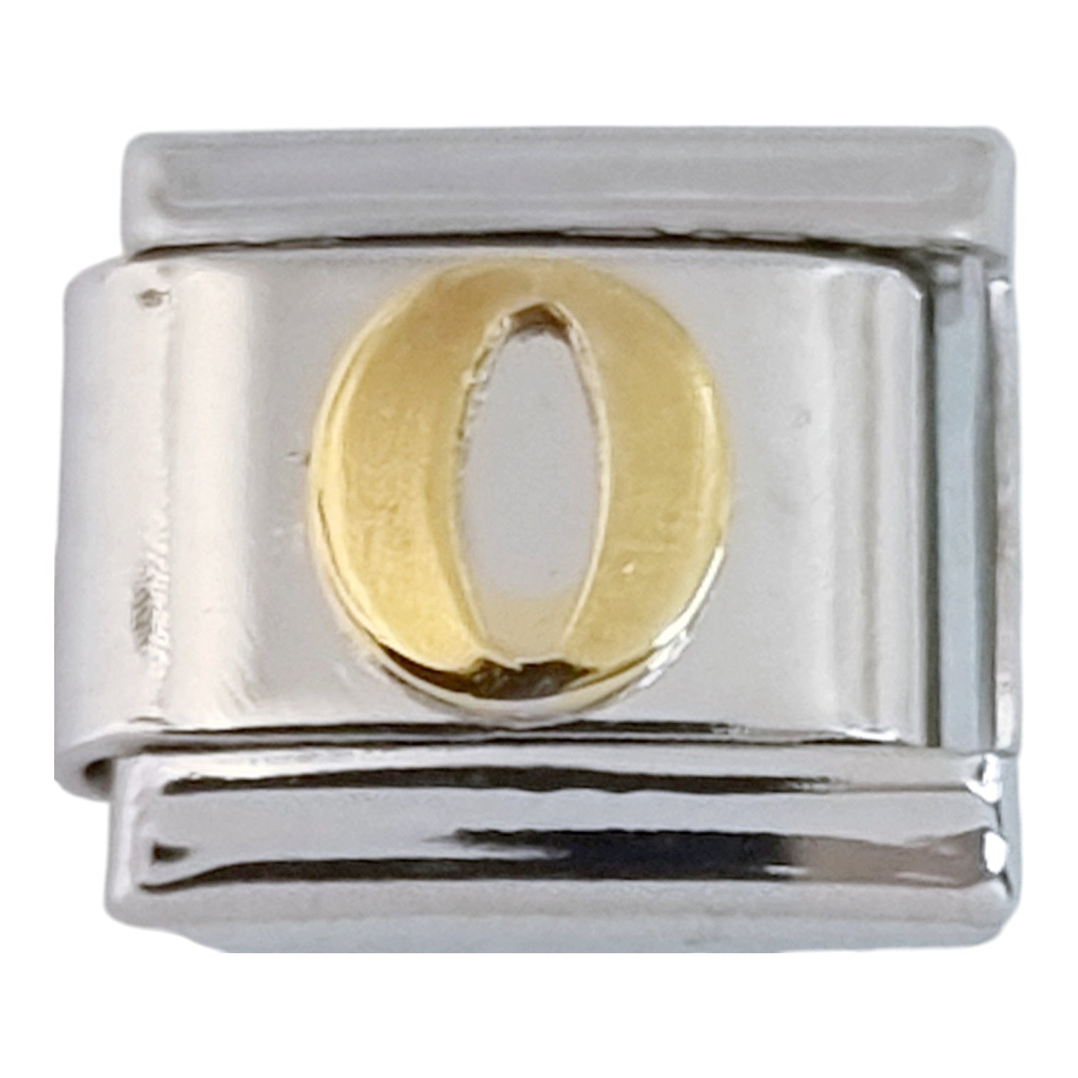Gold Plated Number 0 9mm Charm