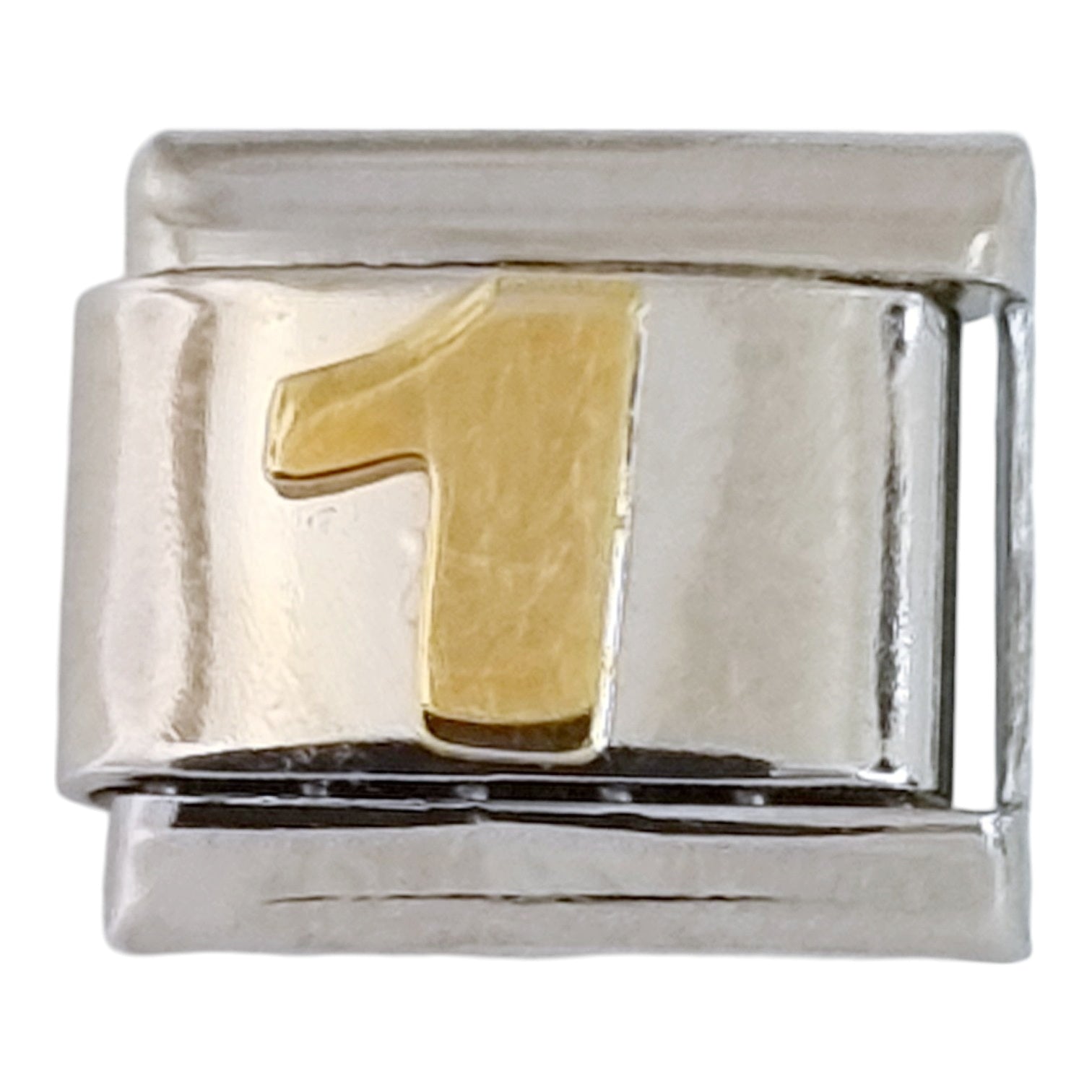 Gold Plated Number 1 9mm Charm