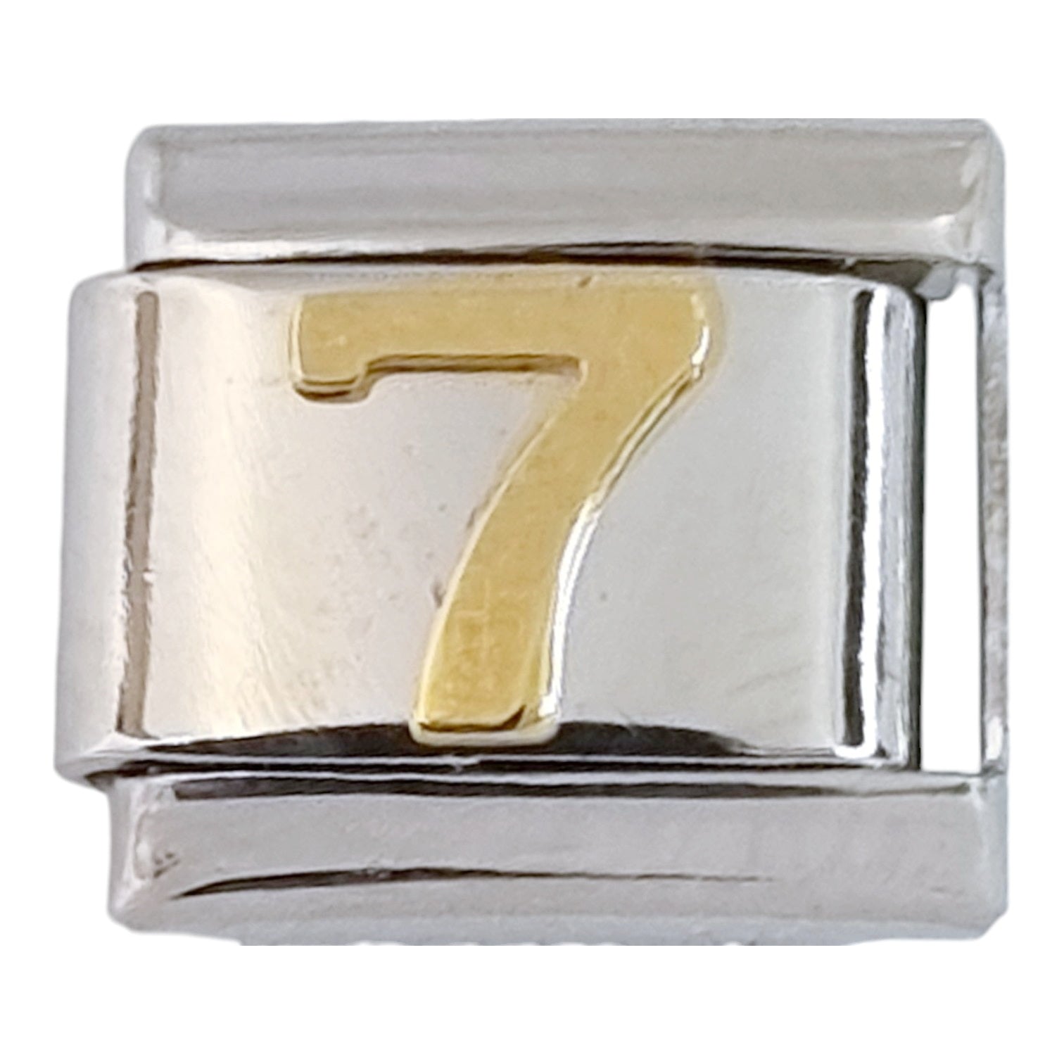 Gold Plated Number 7 9mm Charm