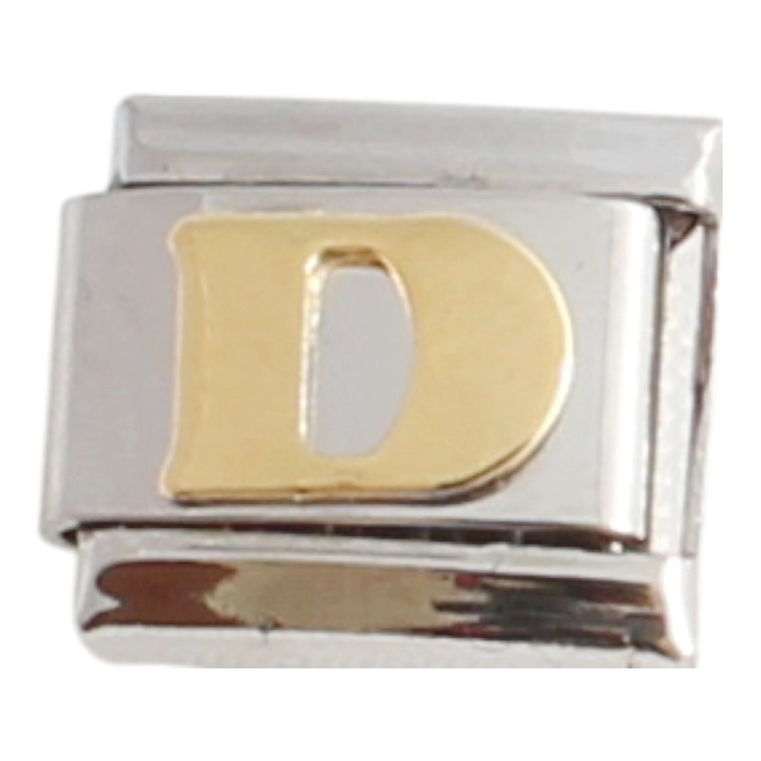 Gold Plated Letter D 9mm Charm