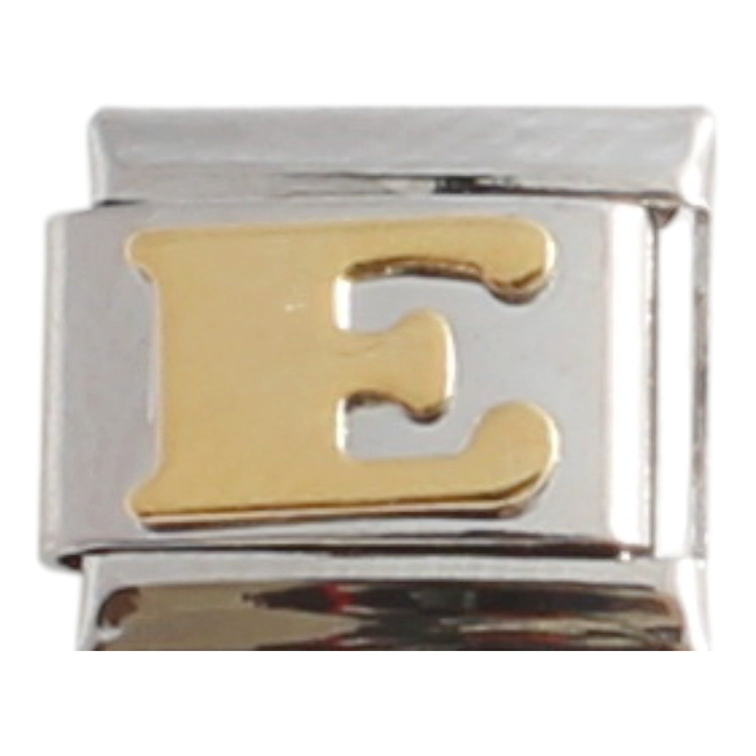 Gold Plated Letter E 9mm Charm