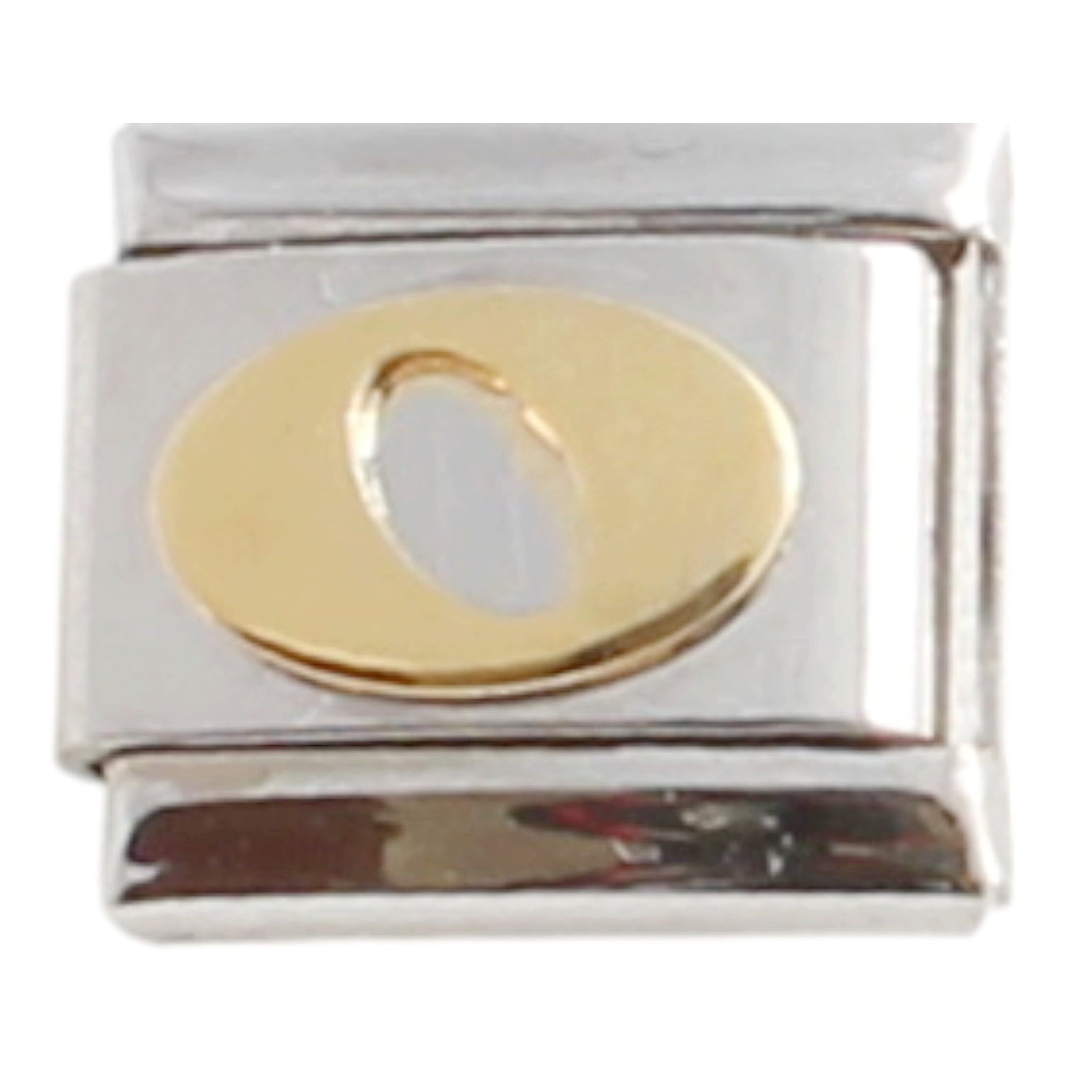 Gold Plated Letter O 9mm Charm