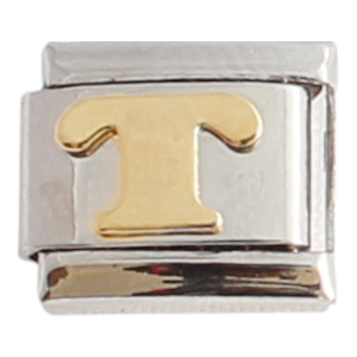 Gold Plated Letter T 9mm Charm