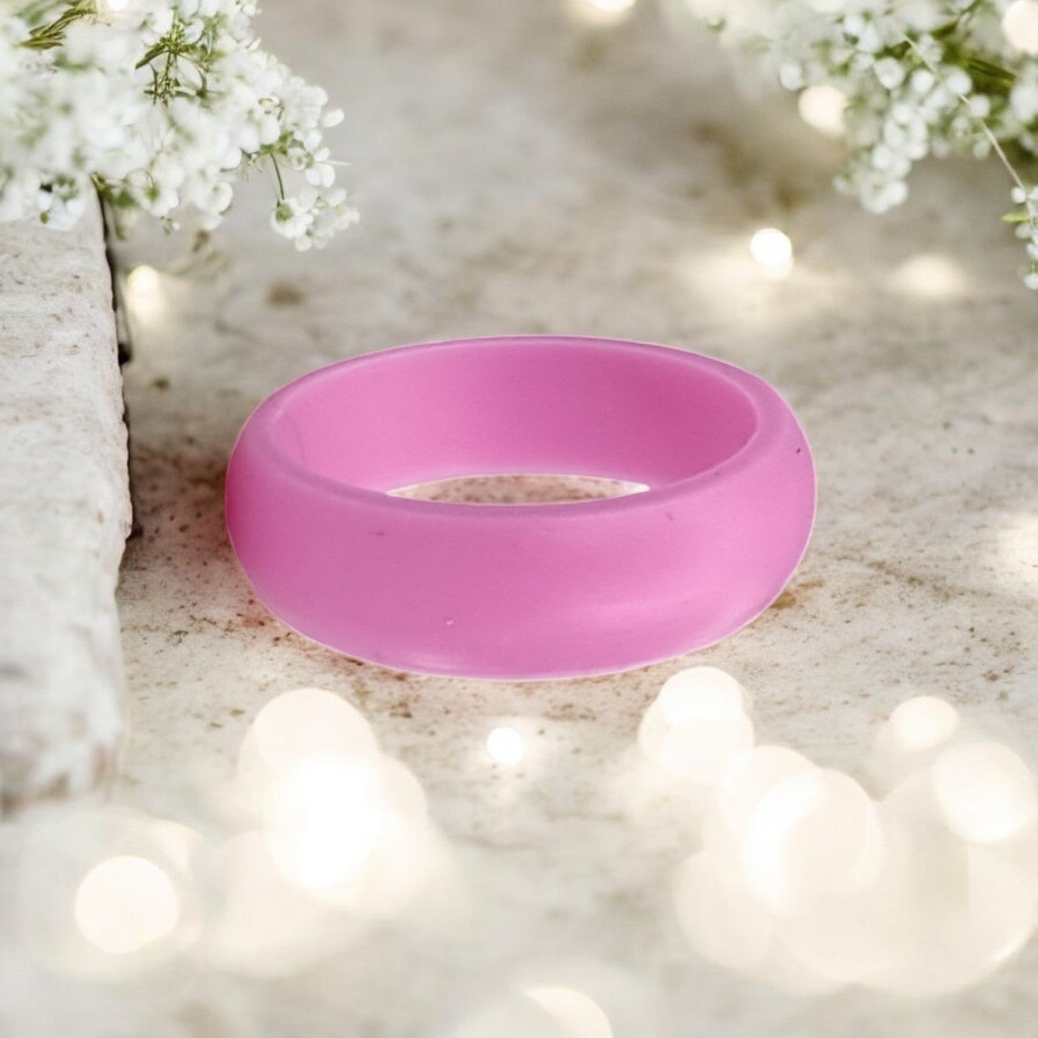 Ladies Active Silicone Ring - Pink (Click to choose size)