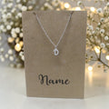 Letter D Pendant & Chain (Click to Personalize)