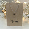 Letter E Pendant & Chain (Click to Personalize)